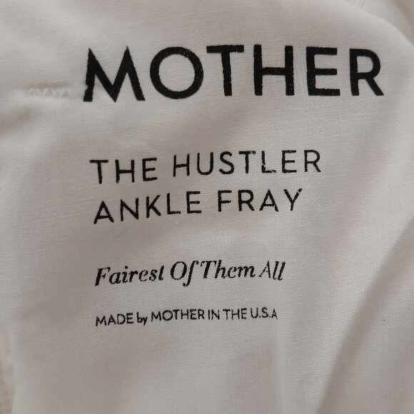 MOTHER Women's Crisp White Wide Leg Jeans - Picture 8 of 10